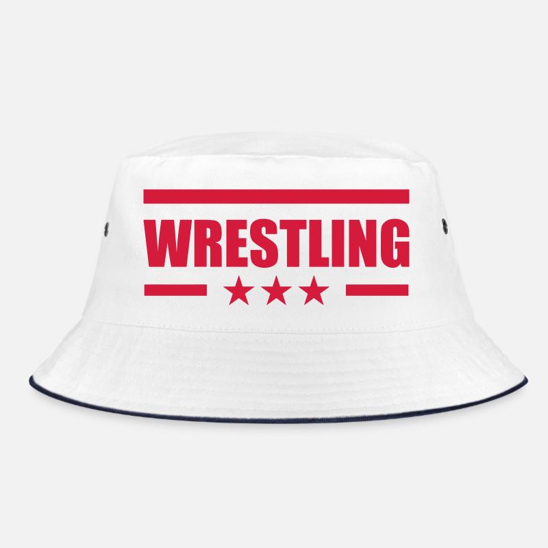 Wrestling - Bucket Hat - Weiß/Navy