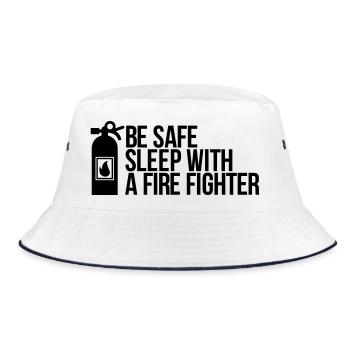 fire fighter - Bucket Hat - white/navy - Front