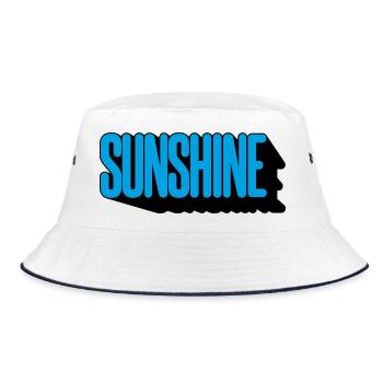 Sunshine - Bucket Hat - Weiß/Navy - Vorne