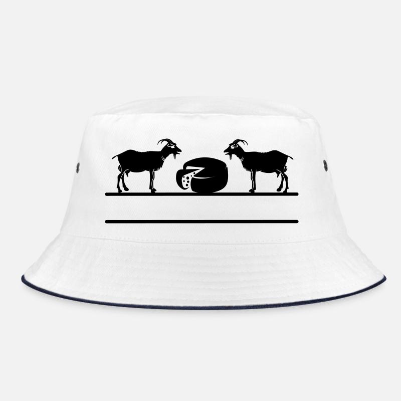 Ziegenkäse-Monogramm. Bucket Hat