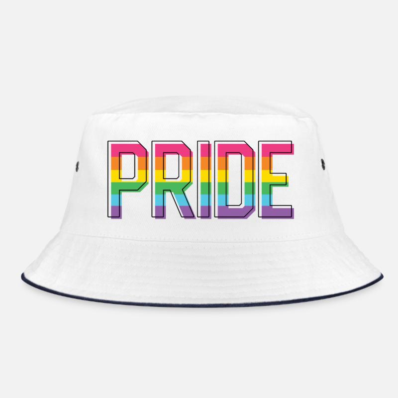 Pride Month LGBT - Pride! - Bucket Hat - Weiß/Navy