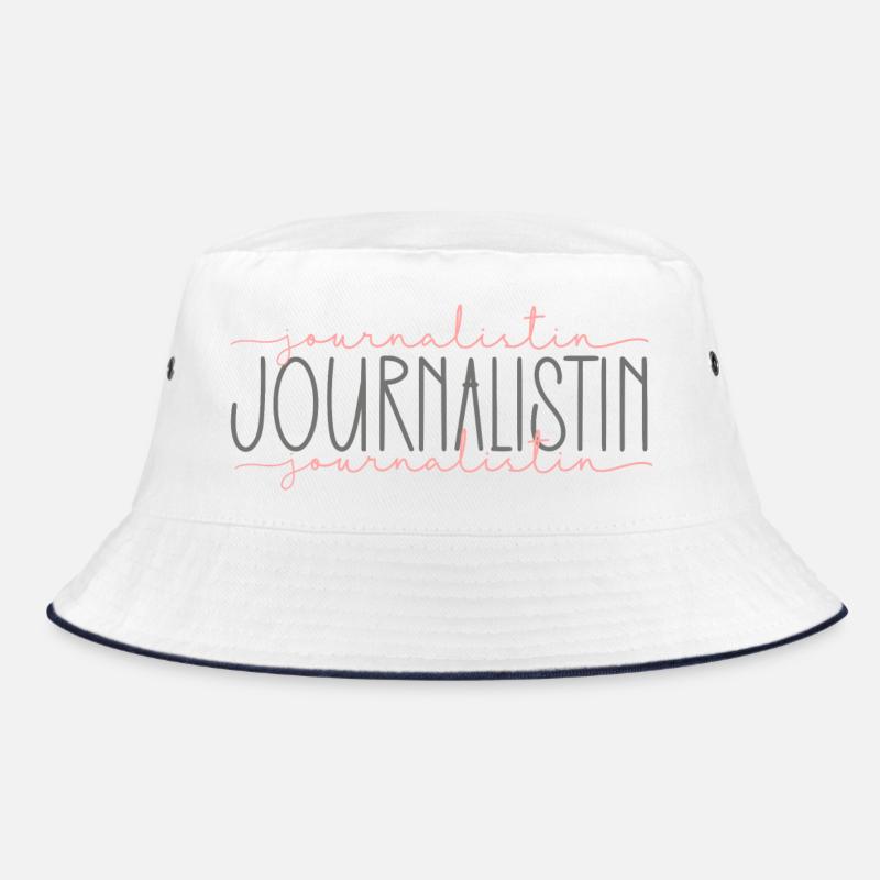 Journalistin Geschenk Journalismus Beruf Bucket Hat
