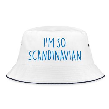 I'M SO SCANDINAVIAN Scandinavia - Bucket Hat - white/navy - Front