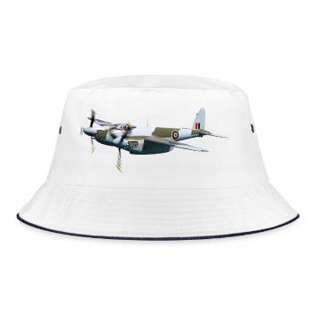Mosquito - Bucket Hat - white/navy - Front