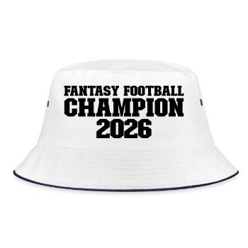 Fantasy Football Champion 2026 Fantasy Football - Bucket Hat - white/navy - Front