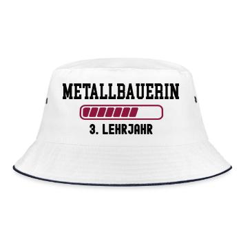 Apprentissage de métallurgiste 3e année d’apprentissage de métallurgiste - Bob - blanc/marine - Devant