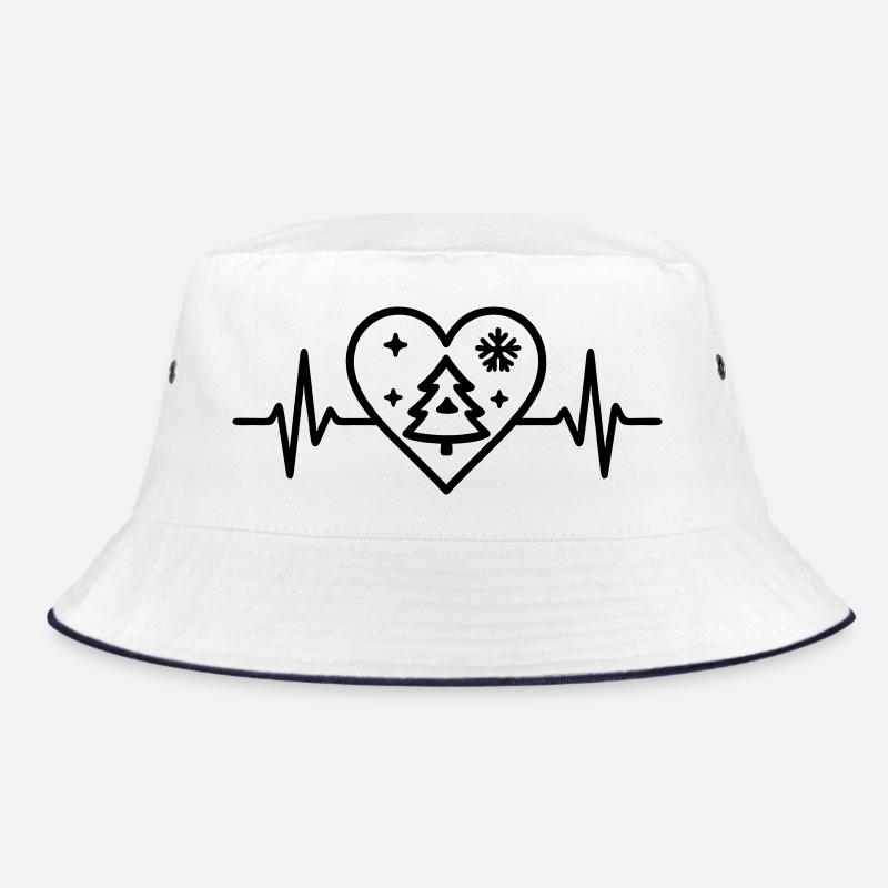 Christmas Tree Heart Christmas Winter Bucket Hat