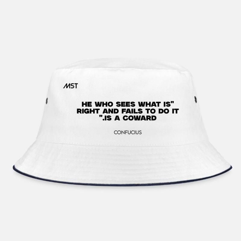 MsteRockTv - Bucket Hat - Weiß/Navy