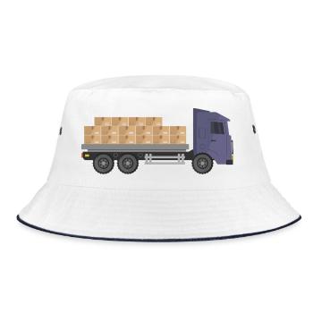 Container trucks - Bucket Hat - white/navy - Front
