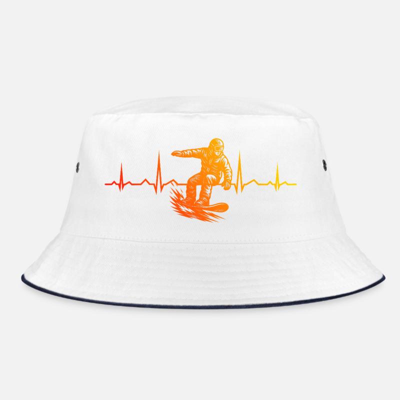 Charakterstarkes Snowboard Design Bucket Hat