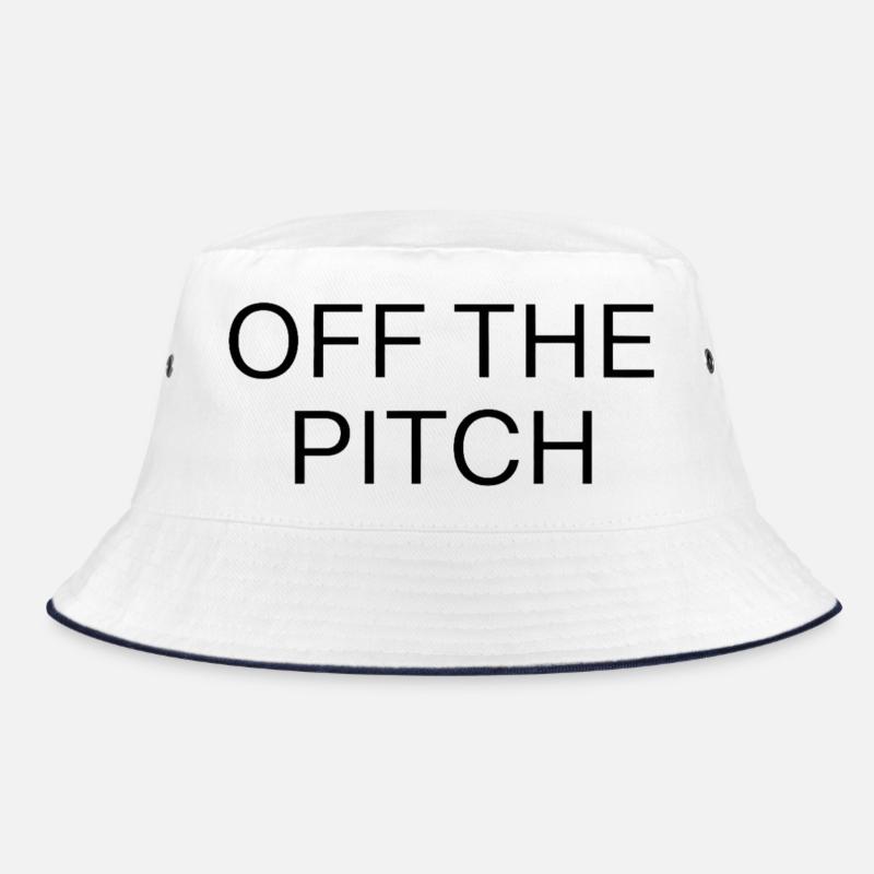 Off the Pitch Typography Outline Bucket Hat