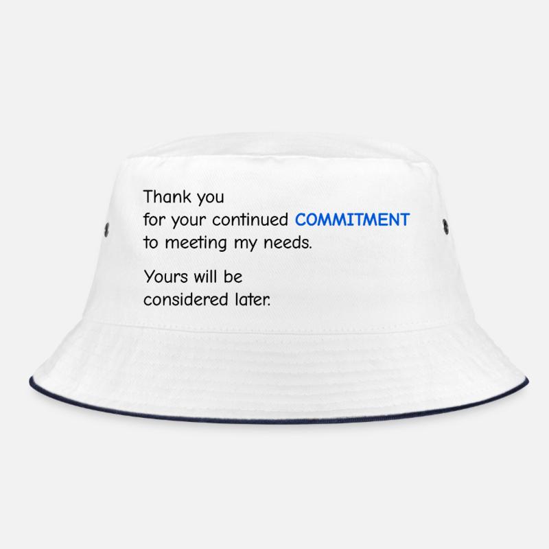 Baby Performance Review - Commitment - Bucket Hat - white/navy
