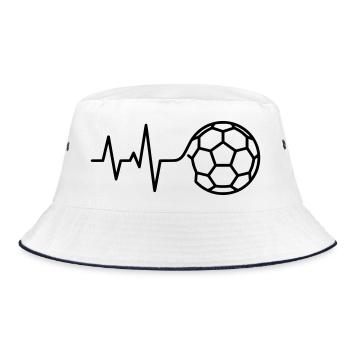 Soccer, battement de cœur, ECG, pouls, amour - Bob - blanc/marine - Devant