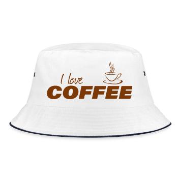 J’adore le café - Bob - blanc/marine - Devant