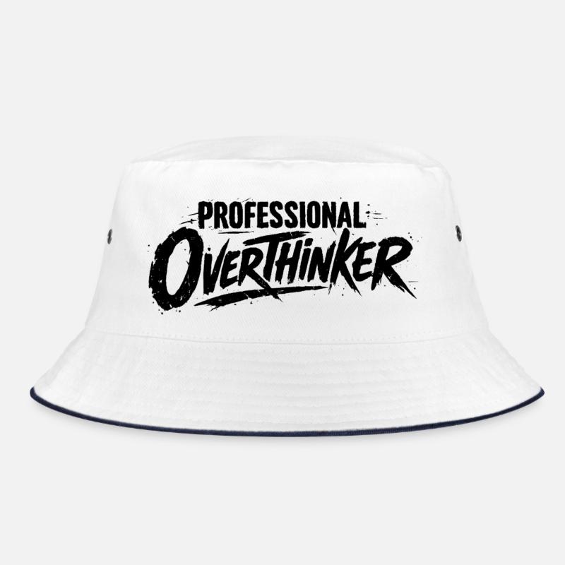 PROFESSIONAL OVERTHINKER Grunge Bucket Hat