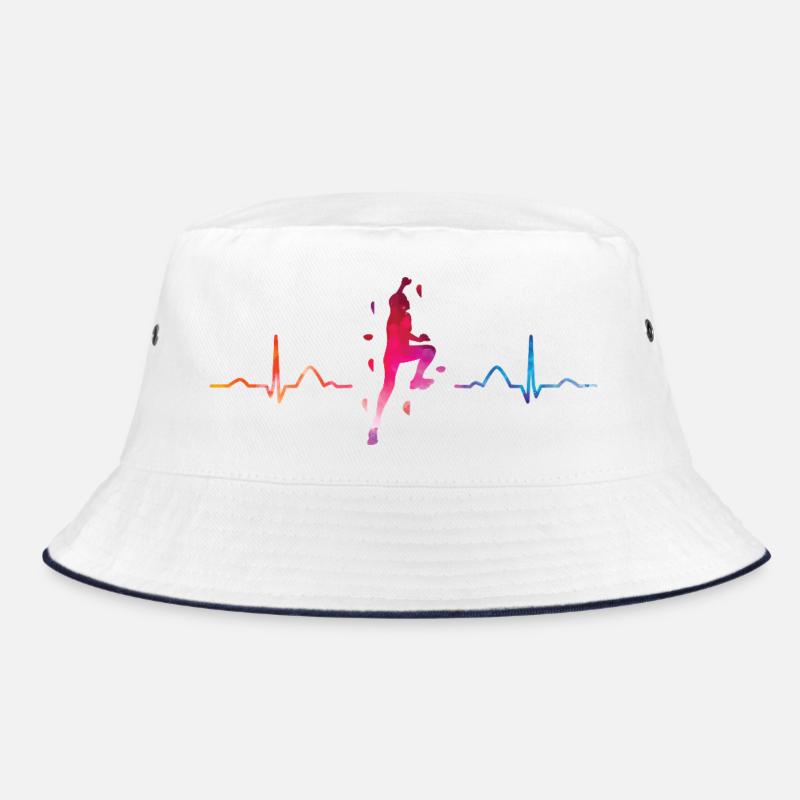 Boulderer Herzschlag Boulder Bouldern Bucket Hat
