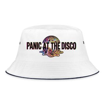 panic-at-the-disco - Bucket Hat - white/navy - Front