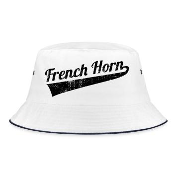 Bugle - Bucket Hat - white/navy - Front