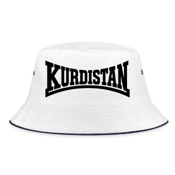 Kurdistan wear - Bucket Hat - white/navy - Front