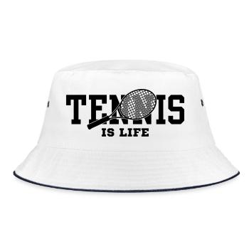 Le tennis, c’est la vie - Bob - blanc/marine - Devant