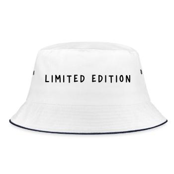 Limited Edition - Bucket Hat - white/navy - Front