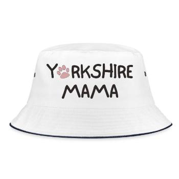 YORKSHIRE MAMA - Bucket Hat - white/navy - Front