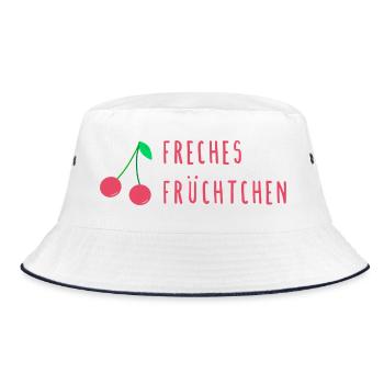 Freches Früchtchen - Bucket Hat - Weiß/Navy - Vorne