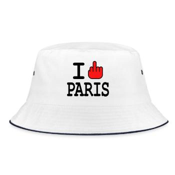 Anti Paris - couleurs personnalisables - Bob - blanc/marine - Devant