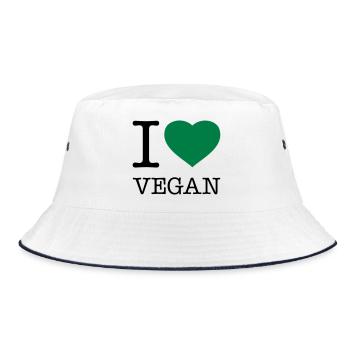 J’AIME VEGAN Veganer - Bob - blanc/marine - Devant