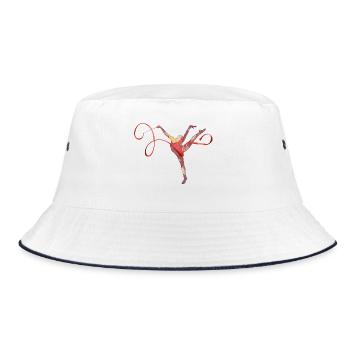Rhythmische Gymnastik - Bucket Hat - Weiß/Navy - Vorne