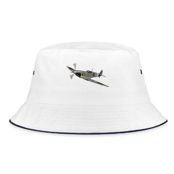 Spitfire - Bucket Hat - white/navy - Front