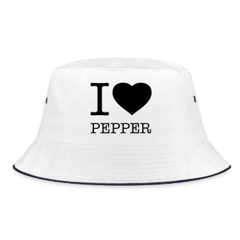 J’AIME LE POIVRE Pfeffer - Bob - blanc/marine - Devant