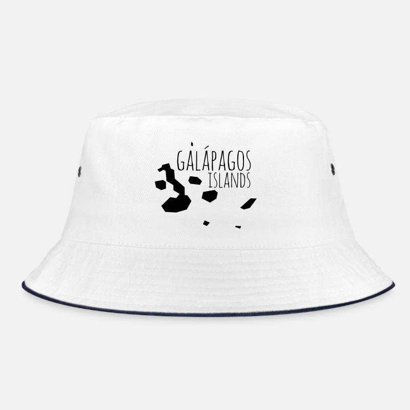 Galapagos - Bucket Hat - Weiß/Navy