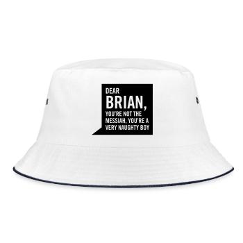 Dear Brian... - Bucket Hat - white/navy - Front