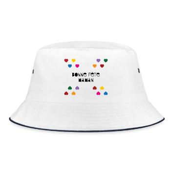 Happy Birthday Mom - Bucket Hat - white/navy - Front