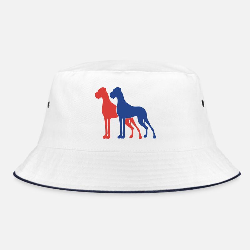2 German mastiffs / 2 Colors Bucket Hat