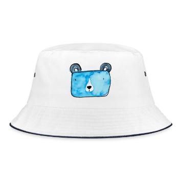 Bärli - Bucket Hat - white/navy - Front