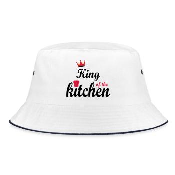 cooking - Bucket Hat - white/navy - Front