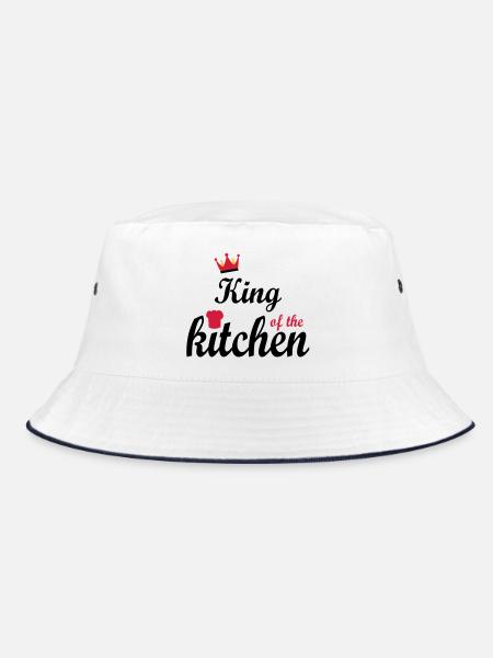 cooking - Bucket Hat - white/navy - Front