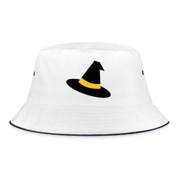 Witch's Hat - Bucket Hat - white/navy - Front