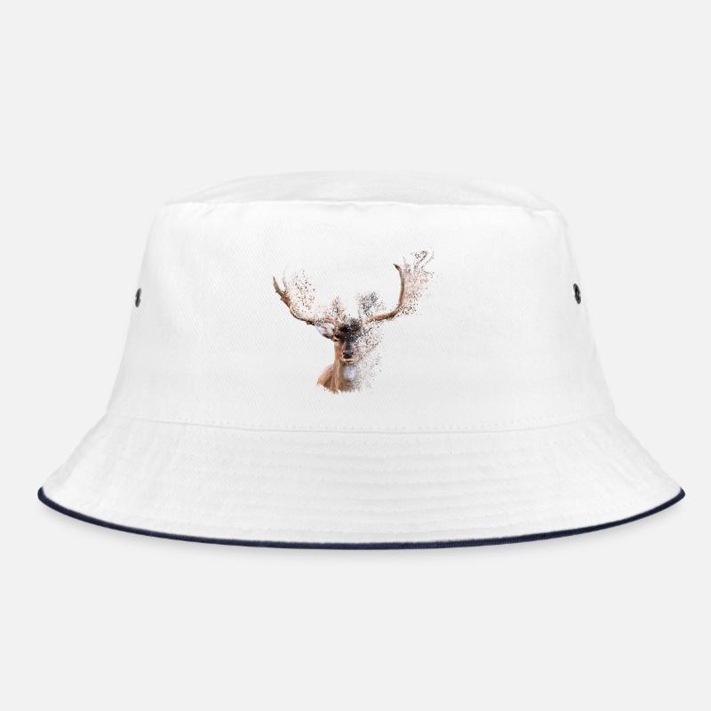 Hirsch Geweih Shirt Geschenkidee Bucket Hat
