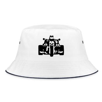 Trike - Bucket Hat - Weiß/Navy - Vorne