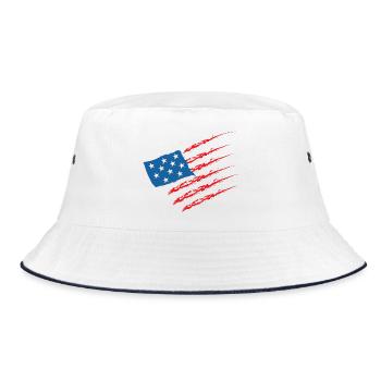 États-Unis États-Unis États-Unis États-Unis Amérique Drapeau - Bob - blanc/marine - Devant