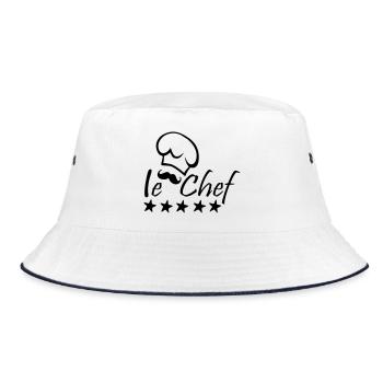 Le Chef - Bucket Hat - white/navy - Front