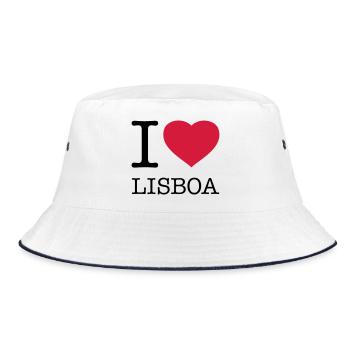 J’AIME LISBONNE, Lisbonne, Lisbonne, Portugal - Bob - blanc/marine - Devant