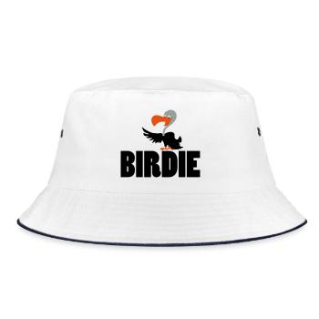 golfer - Bucket Hat - Weiß/Navy - Vorne
