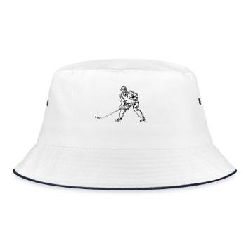 hockey - Bucket Hat - white/navy - Front