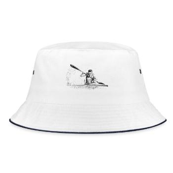 Kajak - Bucket Hat - Weiß/Navy - Vorne