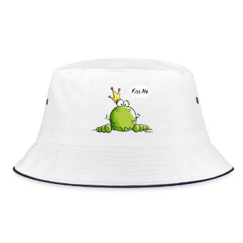 Kiss Me Grenouille - Bob - blanc/marine - Devant