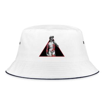 David Rose Tattoo - Bucket Hat - white/navy - Front